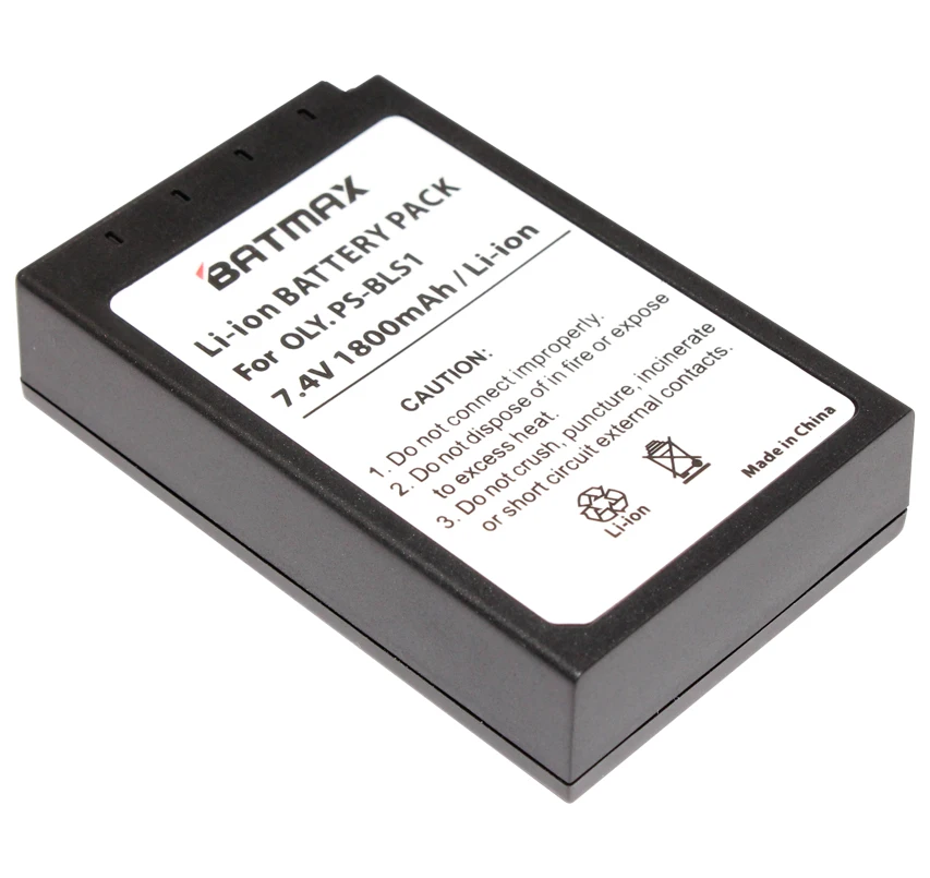 1 шт. батарея Batmax PS BLS1 + ЖК Зарядное устройство USB для Olympus E 400 410 420 450 600 620 ручка P1 P2 P3