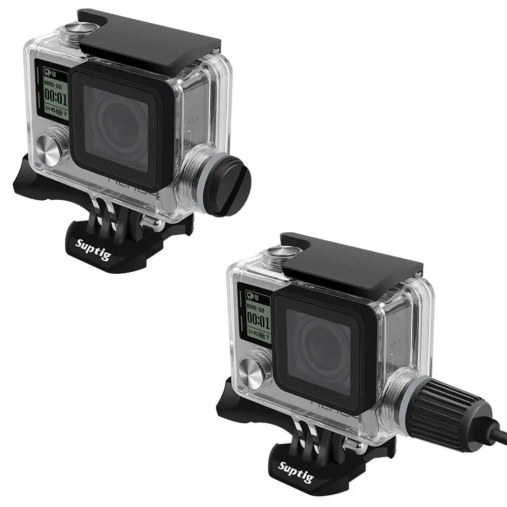 40 M/131ft перезаряжаемый водонепроницаемый корпус для GoPro Hero 4/3 +/3 Go Pro Аксессуары