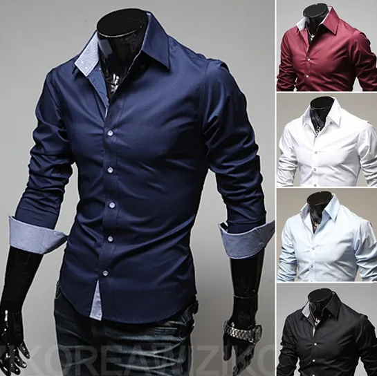 Дешевые доставка весенние мужчины мода свободного покроя slim fit с длинным