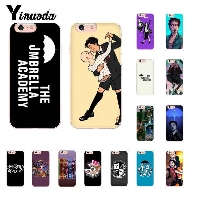 Yinuoda новый тв зонт академия тпу мягкий силиконовый чехол для телефона iPhone 8 7 6 6S Plus