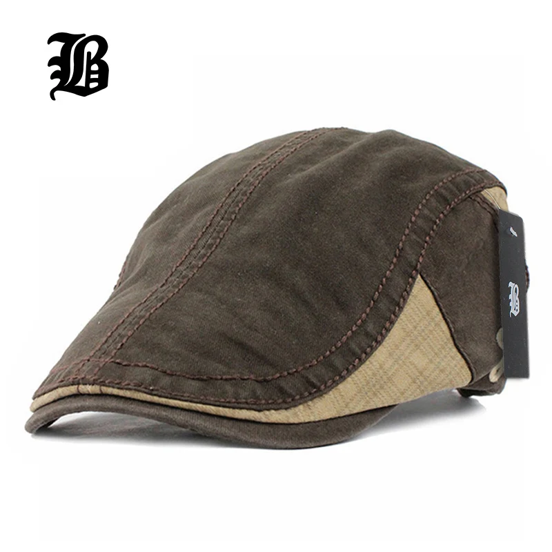 

[FLB] Cotton Gorras Planas Male Beret Vintage Boinas Flat Cap for Men and Women casquette Sun Flat Cabbie Newsboy Hat Visors