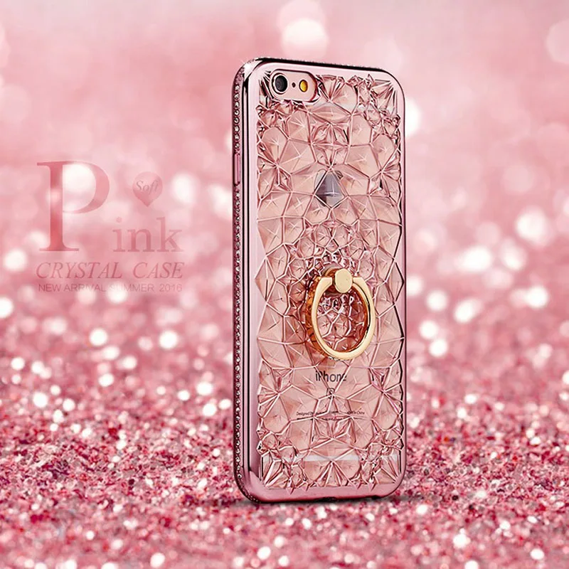 Чехол для iPhone XS Max X XR 3D прочный чехол с цветами и бриллиантами 6 6s 7 8 Plus мягкий из