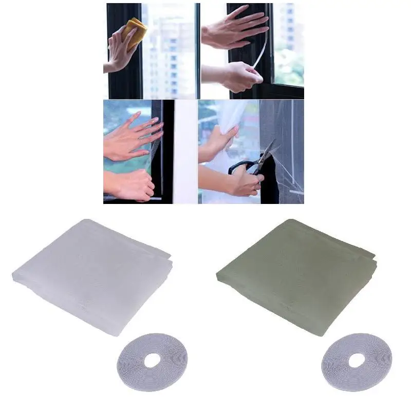 Economical DIY Sticker Window Mesh Door Curtain Snap Net Guard Mosquito Fly Bug Insect ds99 | Дом и сад