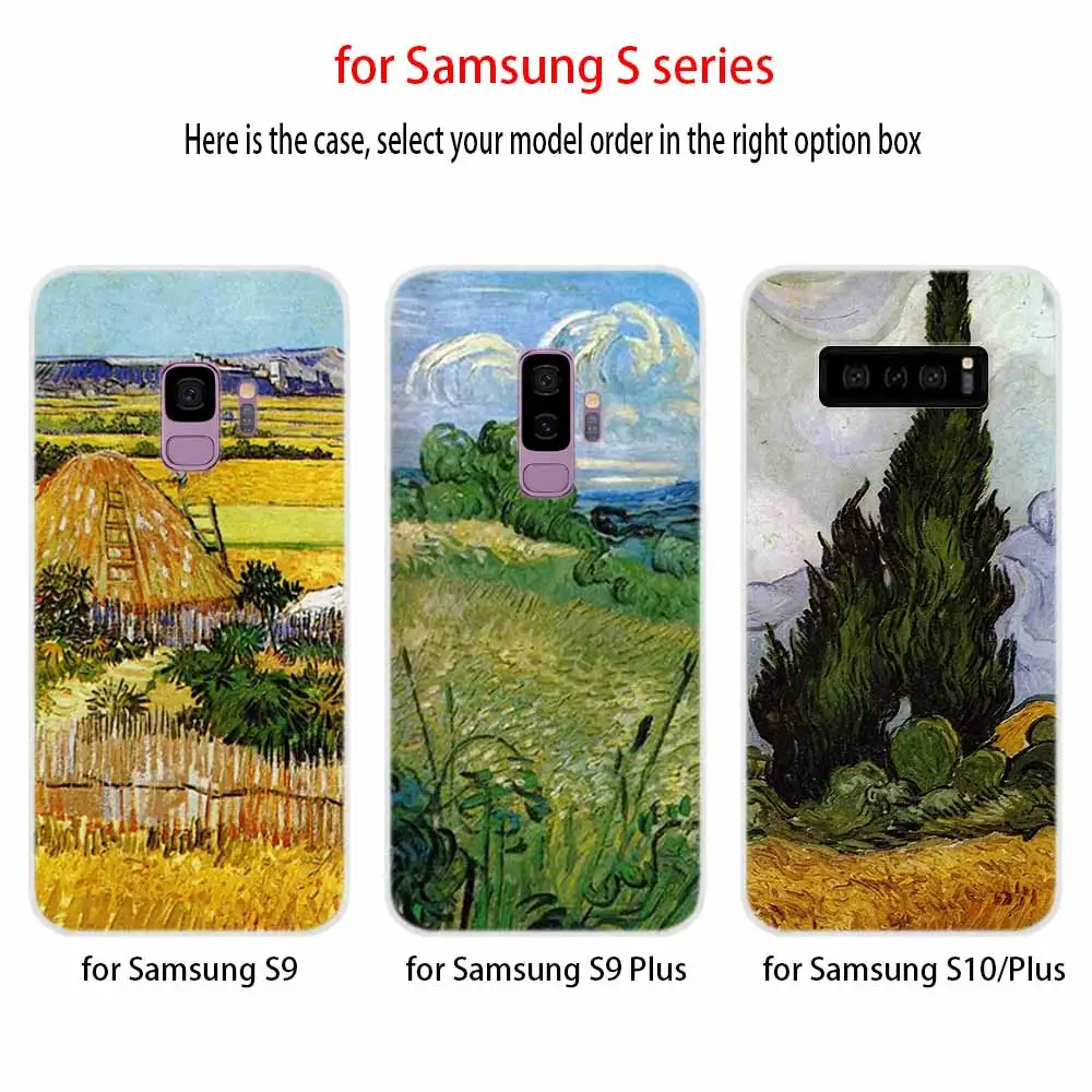 vincent van gogh sunflower Soft Cover For Samsung Galaxy S7 Edge S8 S9 S10 S11 S20 S21 Plus Lite E Ultra Case | Мобильные телефоны