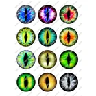 Круглый купол Глаз Дракона, кабошон 10121416182025 мм, комплектующие для изготовления ювелирных изделий сделай сам, подвески для серег, 24 шт.лот, T104