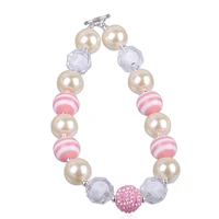 perfect design children fashion princess dress accessories gorgeous colors kids chunky bubble gum necklace