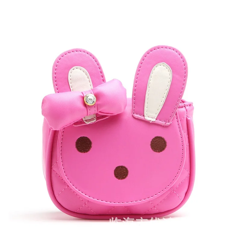 Милые кошельки для мелочи девочек из искусственной кожи с мультяшным Кроликом