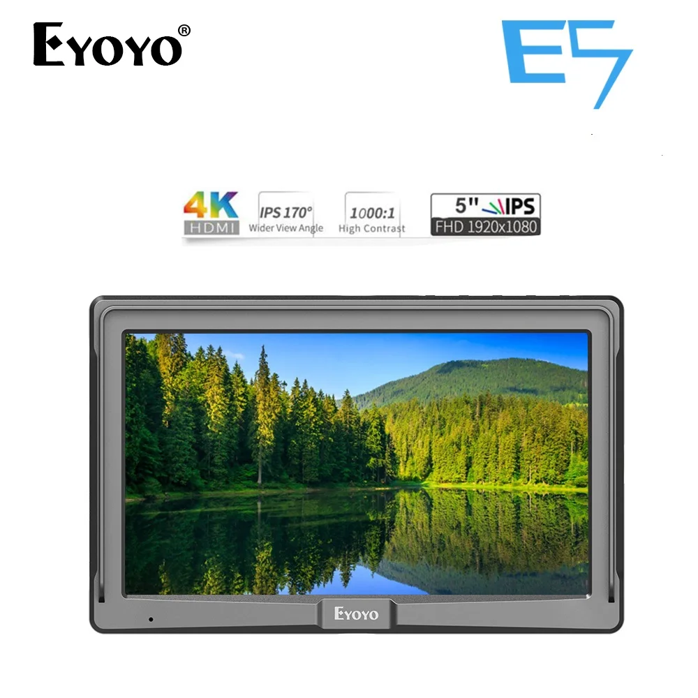 Eyoyo E5 5 дюймов на Камера полевая DSLR монитор небольшой Full HD 1920x1080 ips видео для помощи