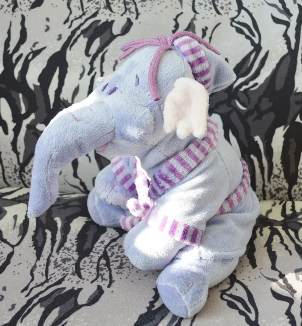 24 см Heffalump Lumpy фиолетовый слон плюшевые игрушки с пижамы мягкие животные для детей