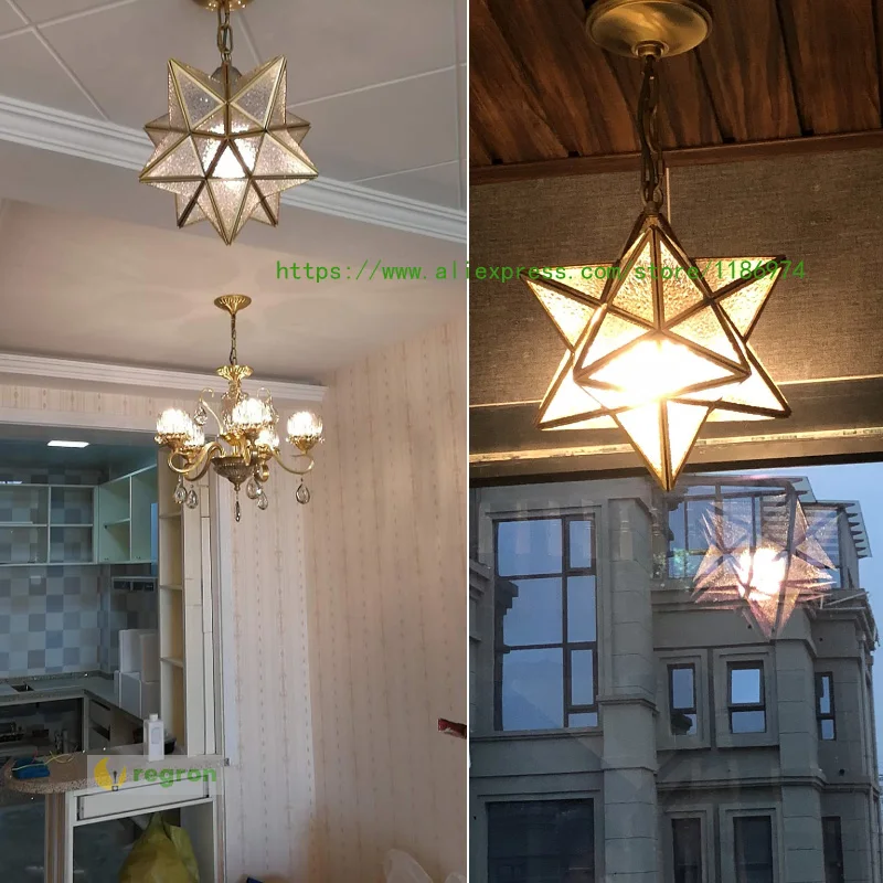 Бар арт Салон Led звезда потолочный светильник приспособление для столовой