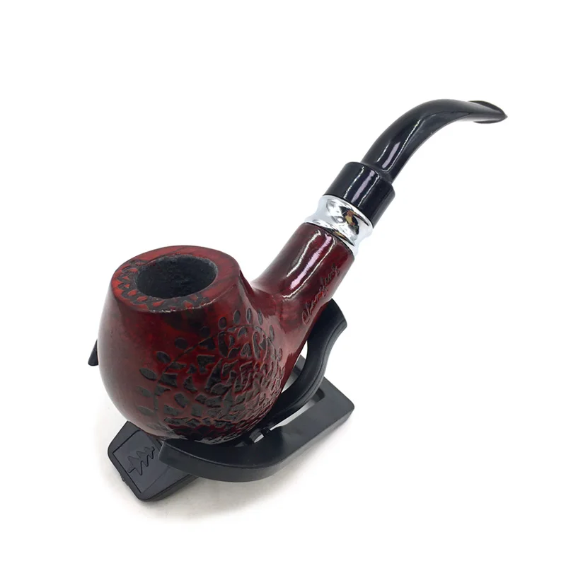 

15 cm jujube red dark wood pattern pipe Tobacco wilt cigar portable smoke pipe