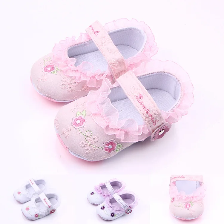 Perennial Hot Sale Super Pretty Princess Baby Shoes Girls Infant Soft Sole First walker 0-1years |