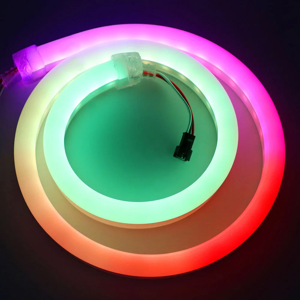 Высококачественная неоновая Светодиодная лента RGB WS2812B SK6812 адресная