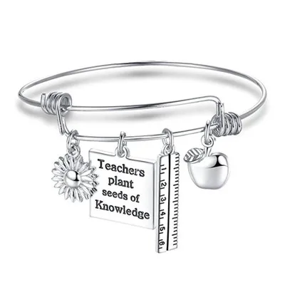 Новинка модная линейка в виде яблока регулируемые браслеты с кнопками