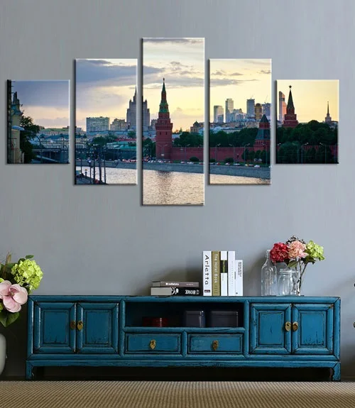 Цветные картины постеры 8 Москва Россия город Кремля настенные художественные