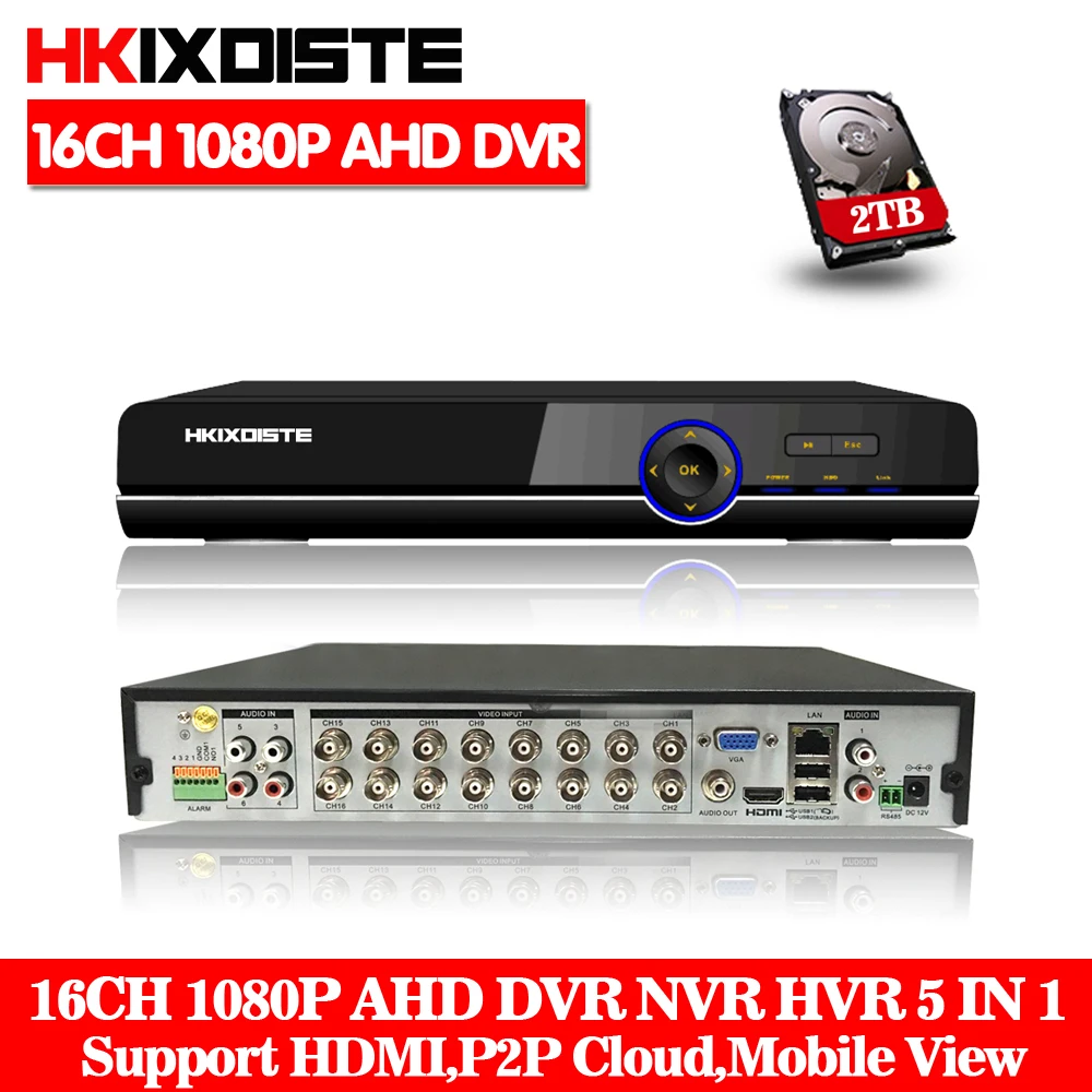 Видеорегистратор 16 каналов HD AHD 1080 P 1080N 720 HDMI автономный Wi Fi DVR NVR|ahd dvr nvr|dvr nvr16ch |