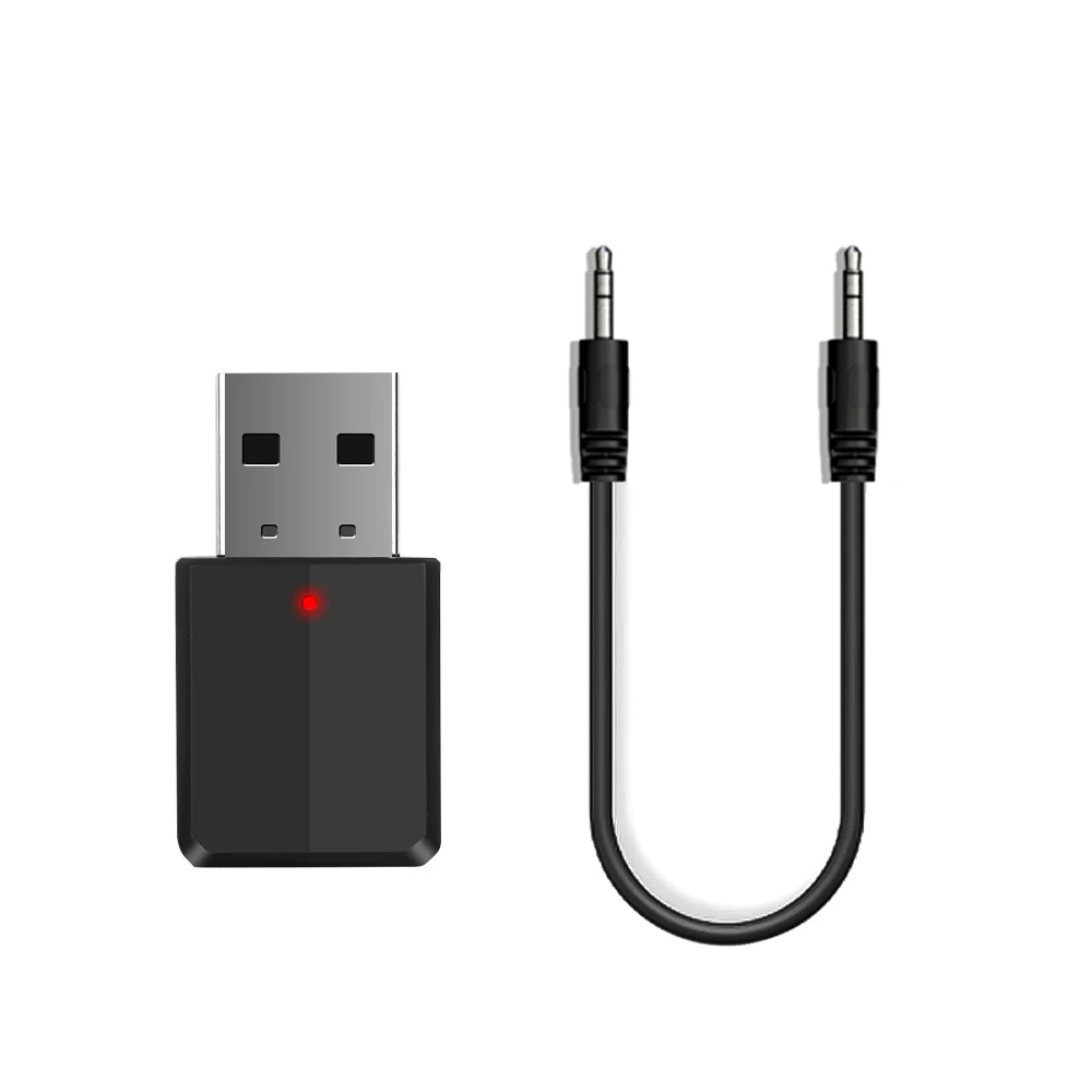 2 в 1 автомобильный комплект Bluetooth V5.0 приемник передатчика 3 5 мм AUX USB беспроводной