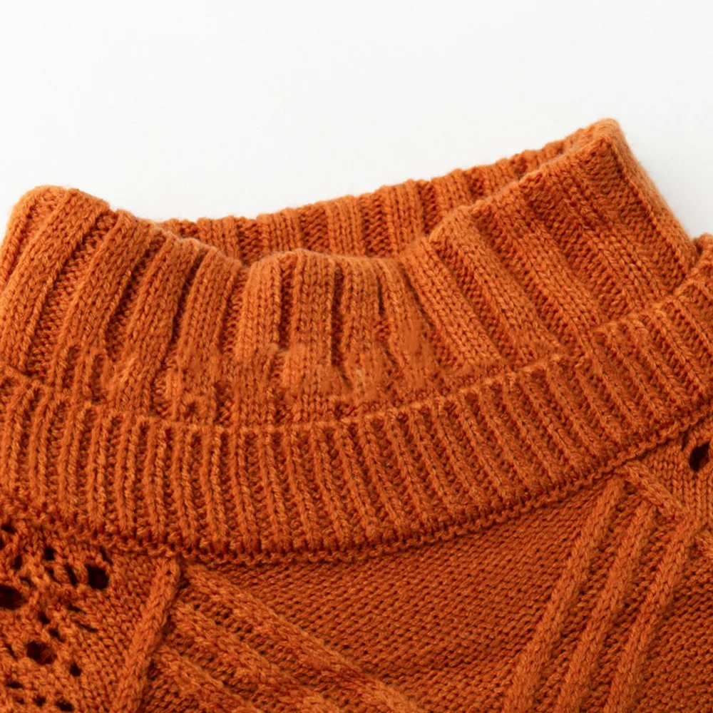 NORA TWIPS Turtleneck Sweater Women Pullover Hollow Out Knitted Sweaters 2018 Autumn Winter Fashion Long Sleeve Casual Jumpers | Женская