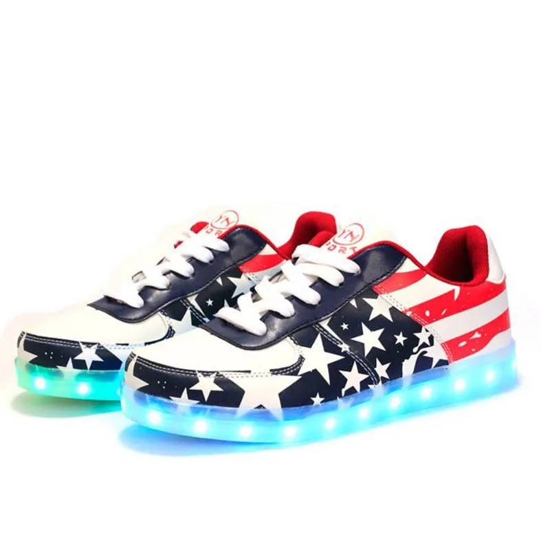 Детская обувь с usb-зарядкой дышащая подсветкой для мальчиков и девочек