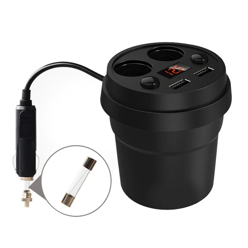 Двойной Переходник USB для зарядки в машине с независимым переключателем
