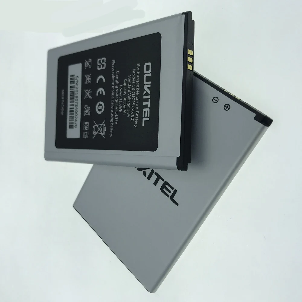 В наличии Новая высококачественная батарея для Oukitel C8 Мобильный телефон Замена +