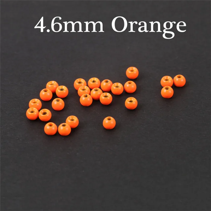 4.6mm Orange Maximumcatch25 штук 2,0-4,6 мм вольфрамовый материал для завязывания МУШЕК БУСИНЫ для завязывания мушек окрашенные шарики для Нимфы - Цвет: 4.6mm Orange