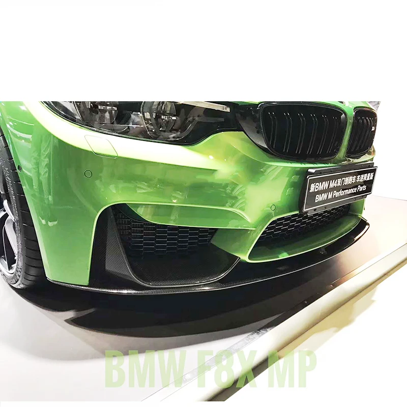 Для BMW M3 M4 передний бампер из углеродного волокна спойлер для подбородка со
