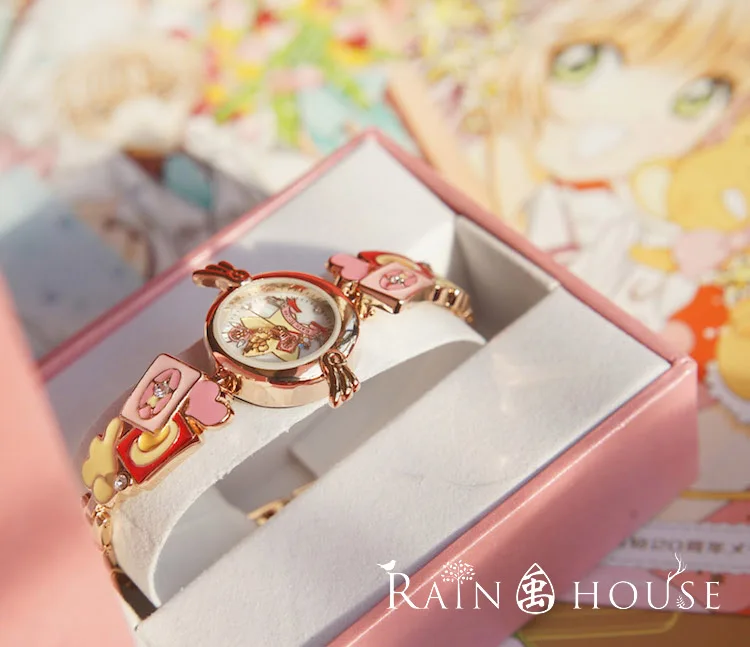Япония Аниме Card Captor Sakura крыло со звездой леди Высокое качество часы водонепроницаемые наручные Косплей Аксессуары Реквизит