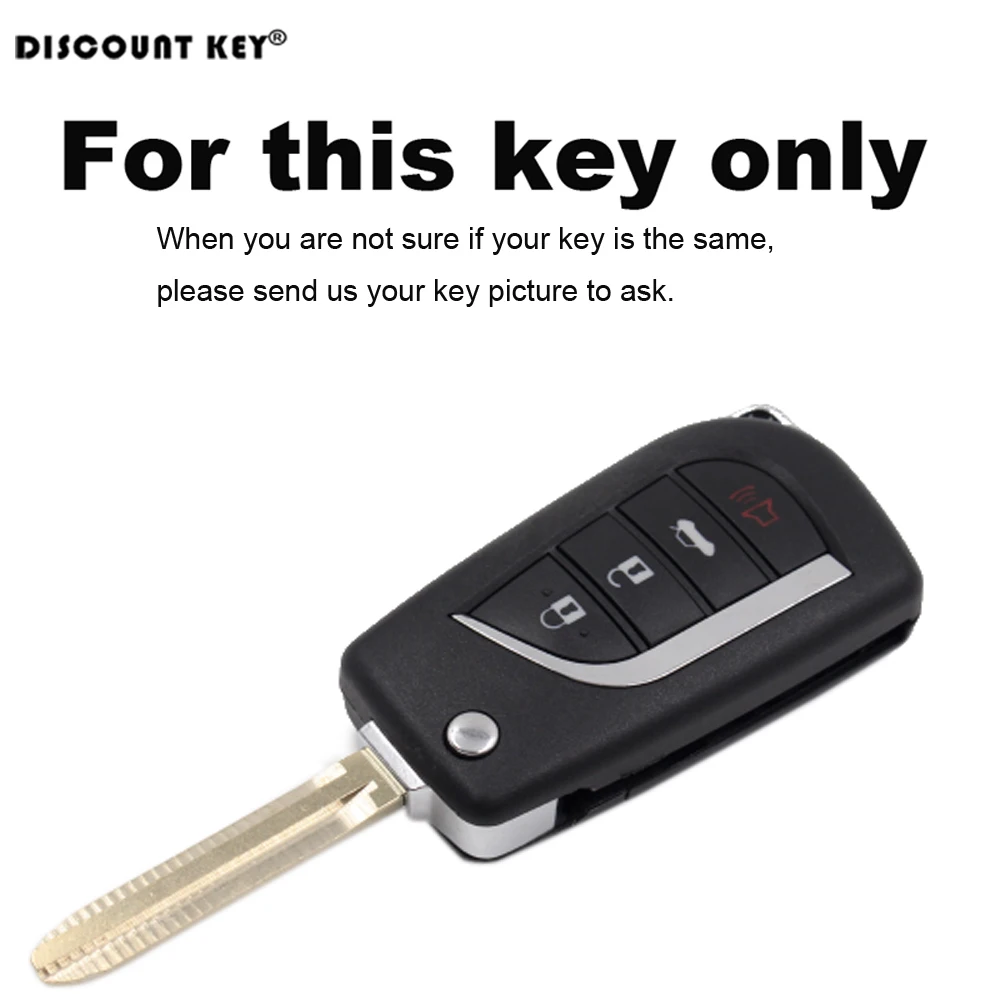 Силиконовый для ключа автомобиля чехол Toyota Camry Highlander Corolla Key Cover 2017 2018 4 кнопки