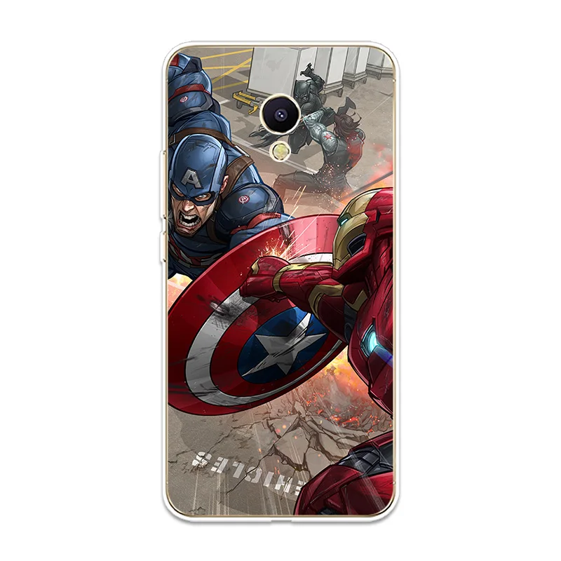 Silicone Case For Meizu M3 M5 M6 NTOE M3S M5S M5C M6S M6T Cover Spiderman Iron Man Patterned Soft Shell Phone |