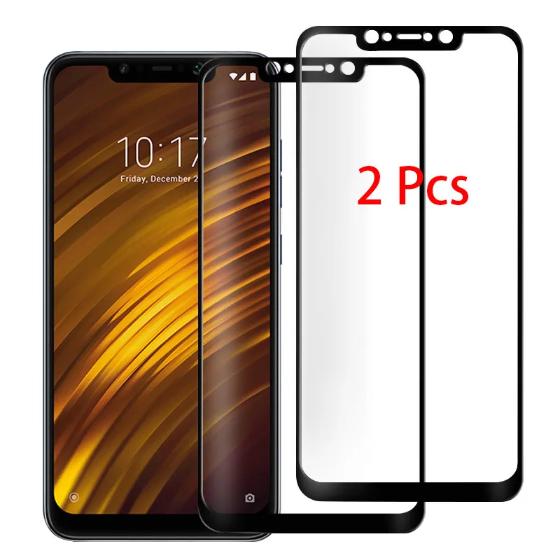 2 шт. 9H закаленное стекло для Xiaomi Pocophone F1 F2Pro защита экрана защитное X3 F3 xiomi Little