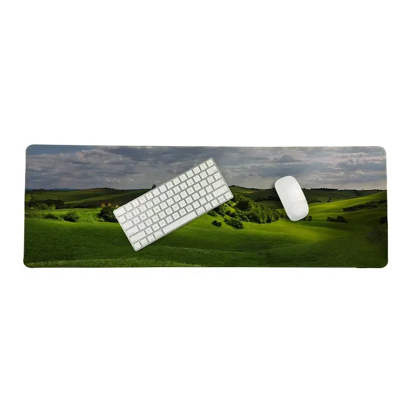 MaiYaCa Top Quality field Landscape Silicone Pad to Mouse Game Size for 30*80cm/11.8*31.5inch Small Mousemat | Компьютеры и офис