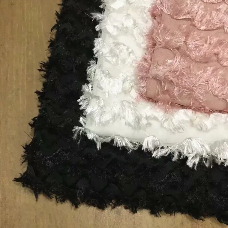 Серебристое жаккардовое шерстяное шифоновое платье с волнистыми узорами модные