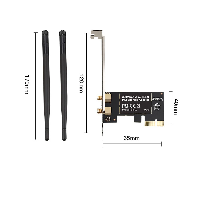 Беспроводной Wi Fi адаптер DIEWU 300M сетевая карта с ресивером Realtek 8192 2 дБ