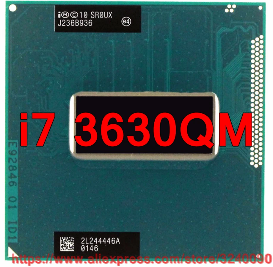 Original lntel Core i7 3630qm SR0UX CPU (6M Cache/2.4GHz 3.4GHz/Quad Core) Laptop processor free shipping |Процессоры| |