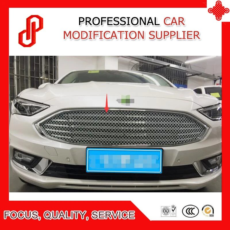 

High quality Stainless steel modification car front grille racing grills grill cover for Mondeo / Fusion 2017