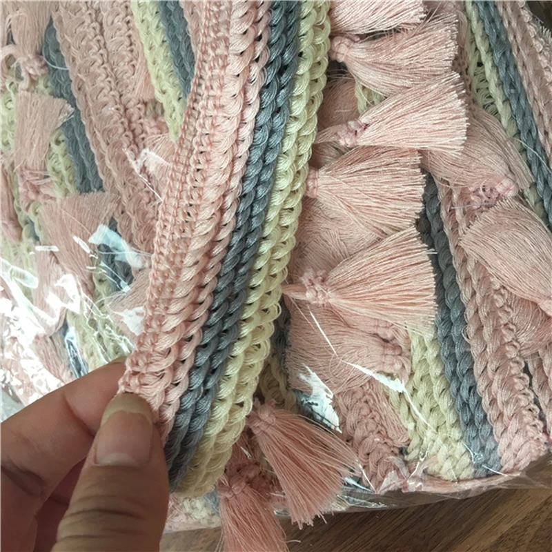 1 м 6 см в ширину хлопок бахрома розовый платье шторы юбки постельные принадлежности шарфы с бахромой шипы отделка Аксессуары шитье Sup