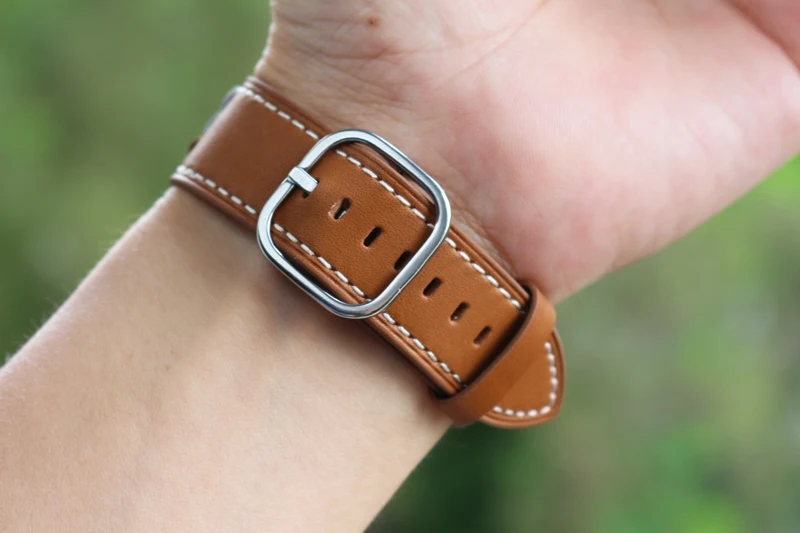 Urvoi классический букле ремешок для Apple Watch Series 1 2 3 мягкая натуральная кожа iwatch с