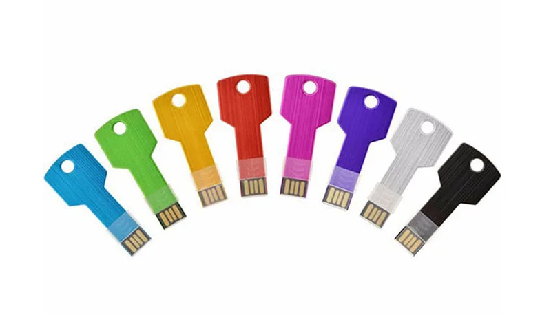 JASTER Cle USB 2,0 Stick логотип флэш накопитель металлический, в форме ключа флешки 4 ГБ 16 32 64 USB флеш-диск