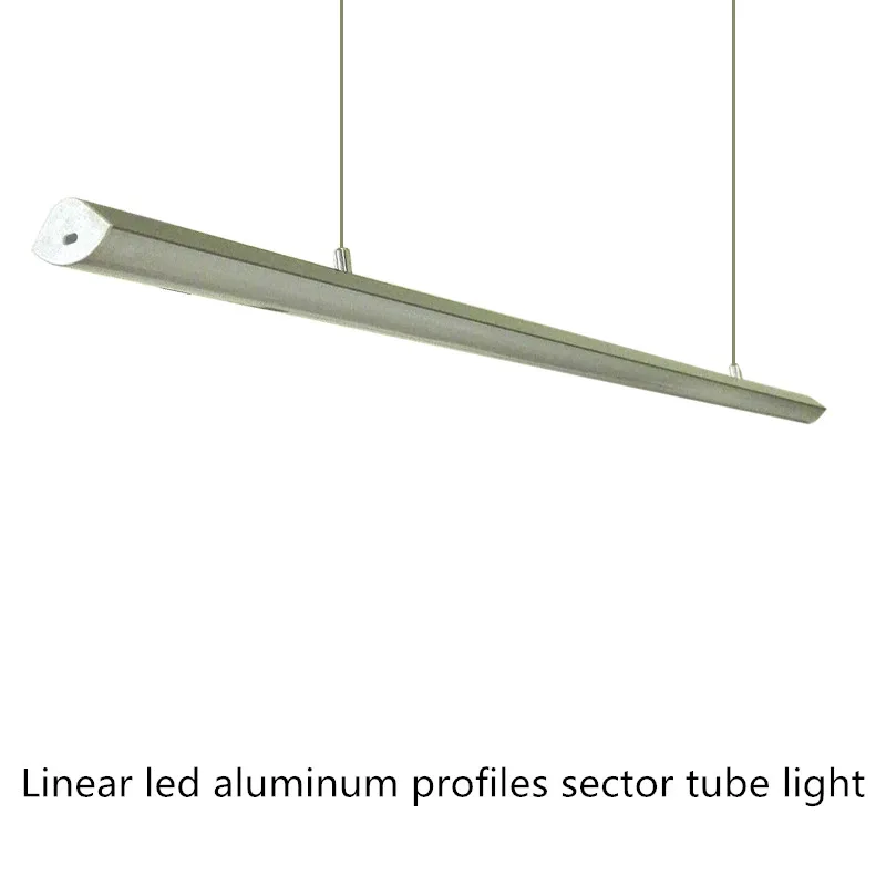 2pcs Sector led Aluminium Profile 5050/2835 LED luces Strip for Home/Kitchen/closet/Jewelry Showcase 1800LM LED bar light