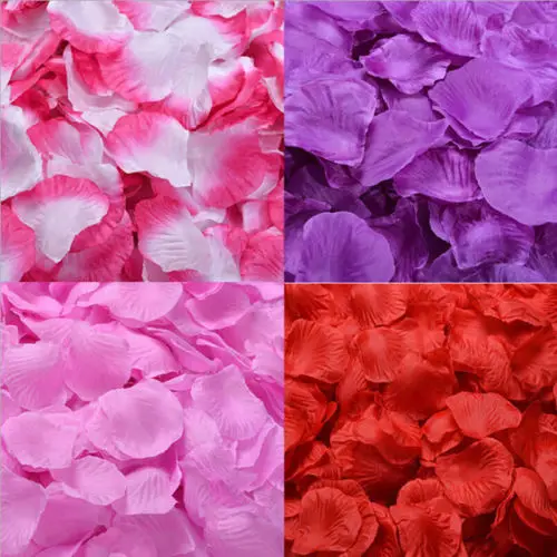 100 шт. шелковые цветы розы лепестки Листья Свадебный Стол Конфетти украшения | Дом
