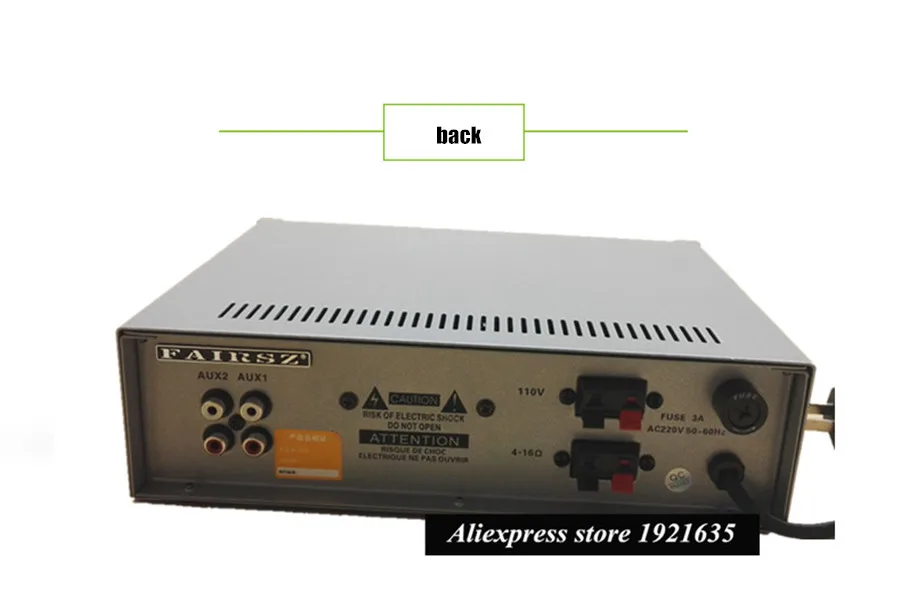 FAIRSZ Professional background music public broadcasting system 50W audio amplifier and ceiling speakers set SD/USB/RADIO/MP3