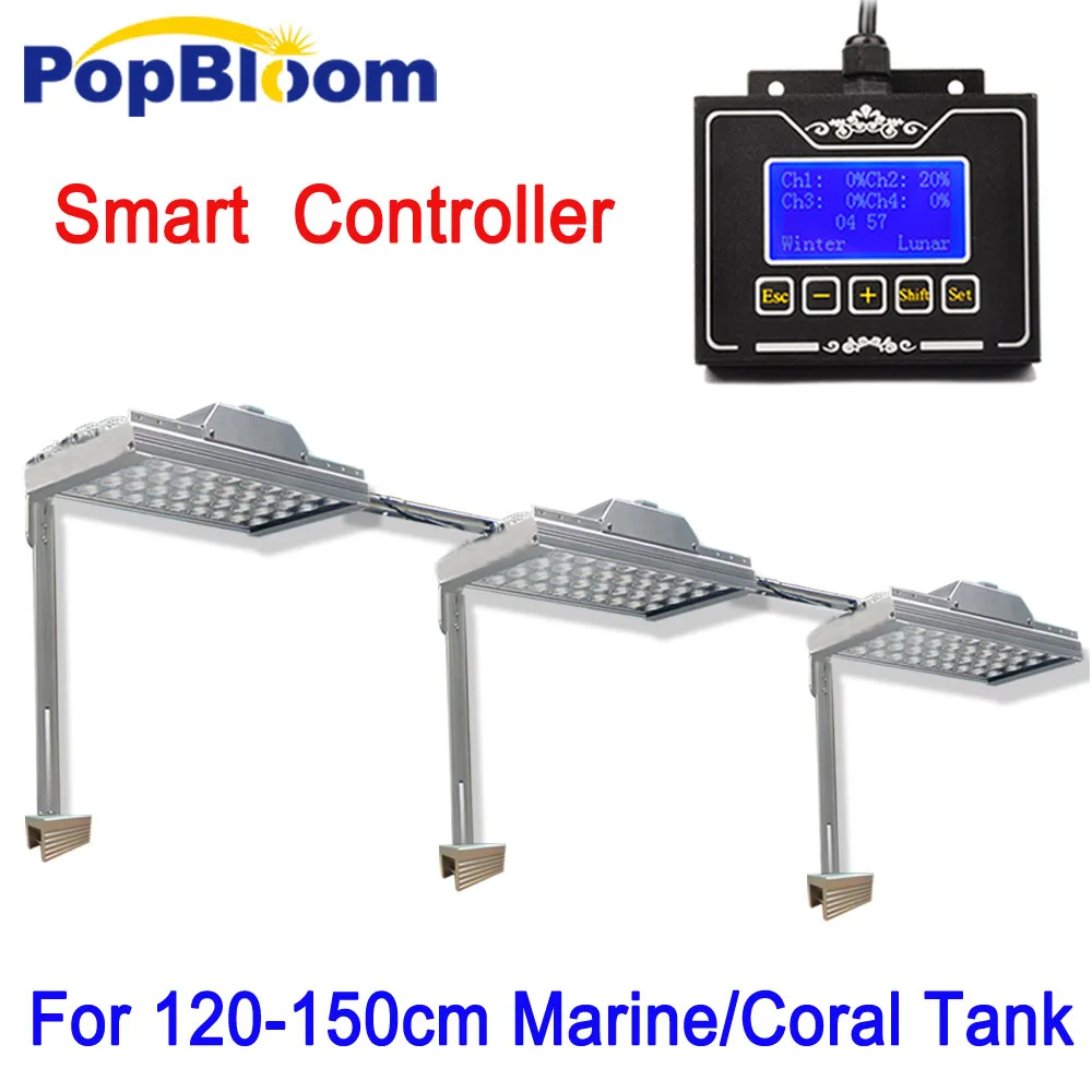 PopBloom светодиодный светильник для аквариума в соленой воде с регулируемой