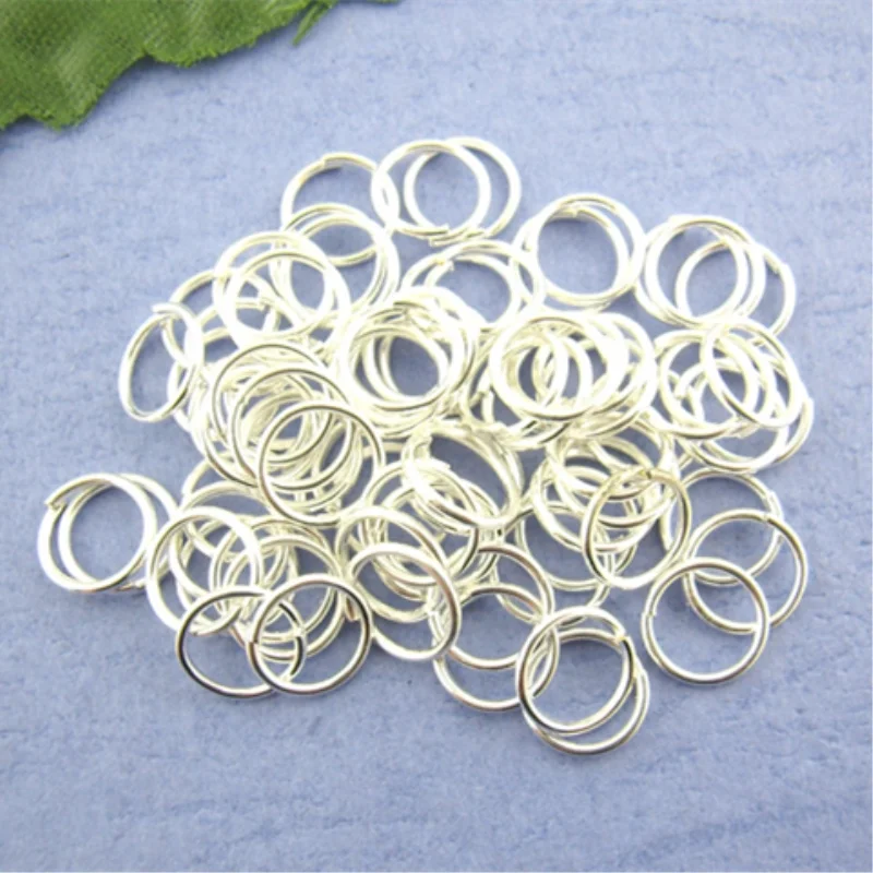 DoreenBeads 600 шт. серебристый цвет открыт прыжки кольца 7 мм Диаметр.(B00370