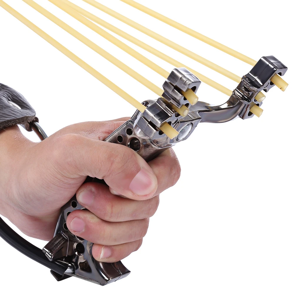 Бесплатная доставка Мощная Рогатка катапульта из нержавеющей стали для охоты на