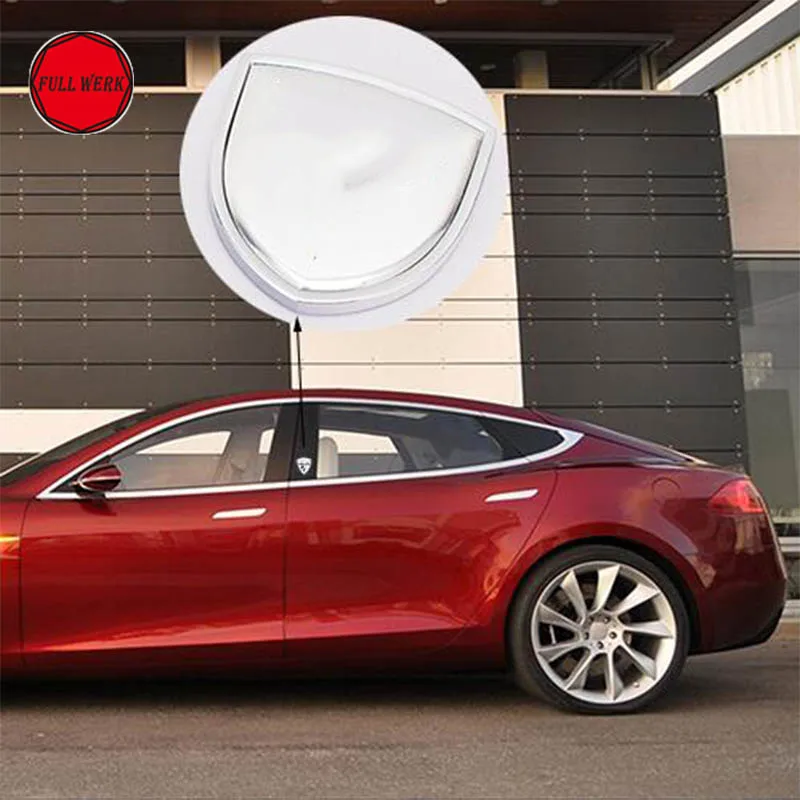 Наклейка на боковое окно автомобиля 2 шт. наклейка декоративный 3d-стикер для Tesla