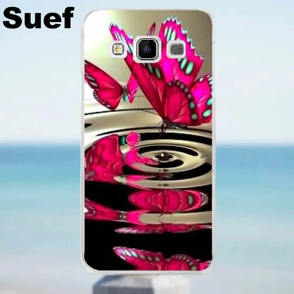 Suef Ariel Butterfly Мягкий чехол из ТПУ для Galaxy Alpha Core Prime Note 2 3 4 5 S3 S4 S5 S6 S7 S8 mini edge Plus |