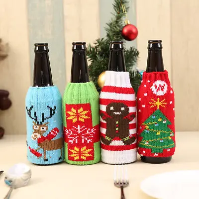 Рождественские подарки Jingle Bell декоративная крышка для винной бутылки