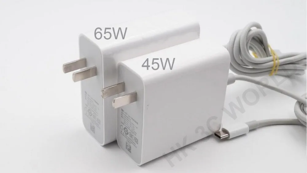 Зарядное устройство для ноутбука Xiaomi 65 Вт 45 MI USB Type C оригинальное зарядное Lenovo Asus