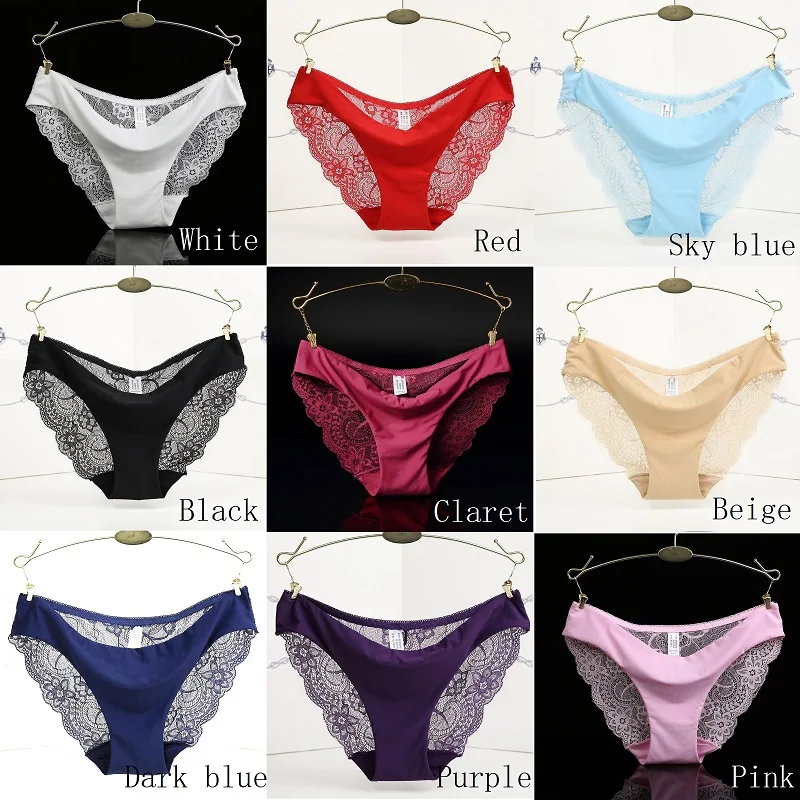 Нижнее Бельё для девочек Для женщин пикантные Кружево Трусики бесшовные трусики